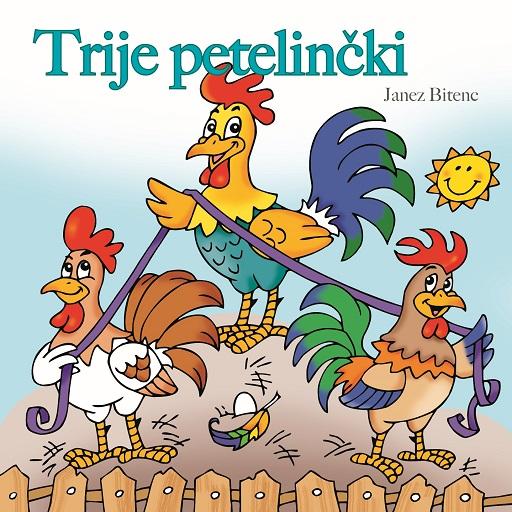 book cover for Trije petelinčki