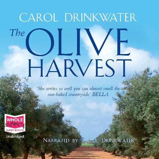 book cover for The Olive Harvest