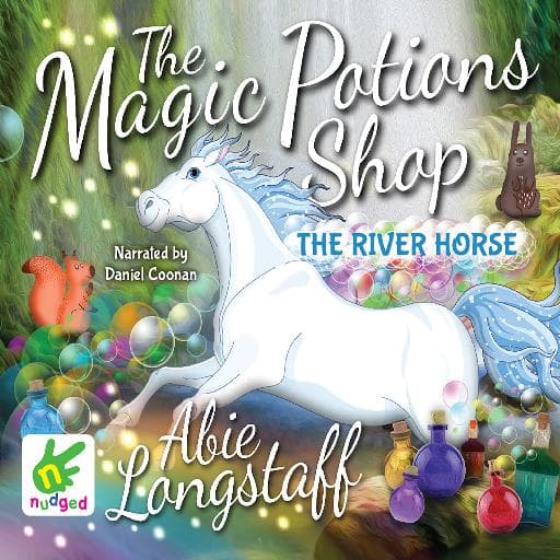 book cover for The Magic Potions Shop