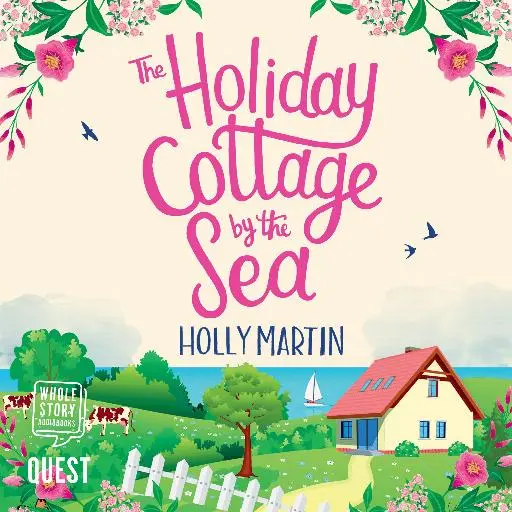 book cover for The Holiday Cottage by the Sea