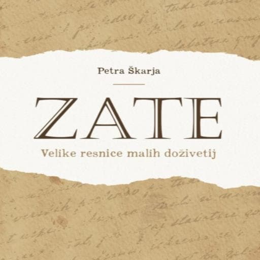 book cover for ZATE - Velike resnice malih doživetij