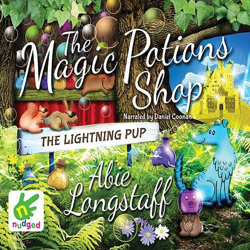 book cover for The Magic Potions Shop