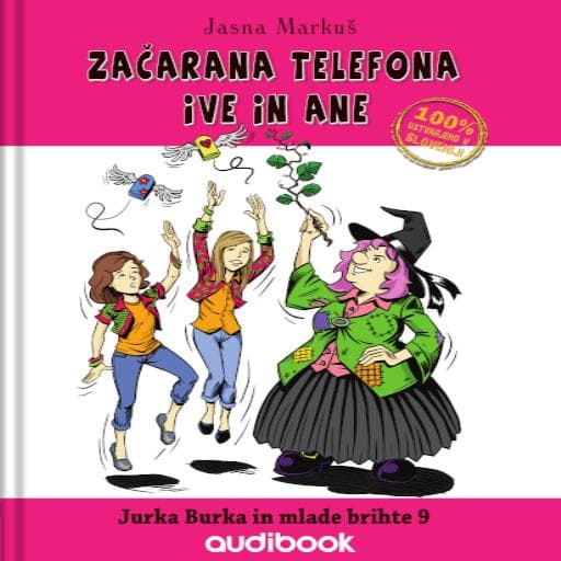 book cover for Začarana telefona Ive in Ane