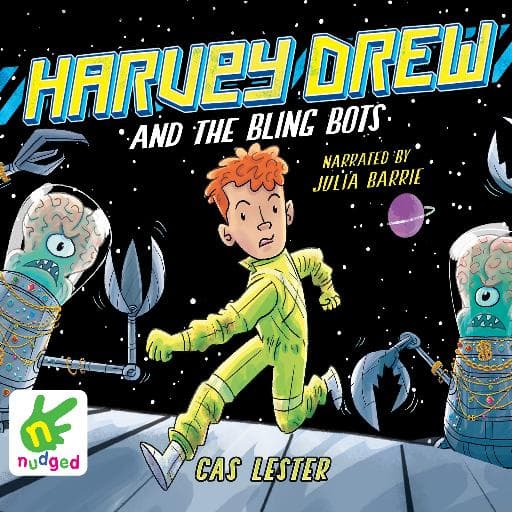 book cover for Harvey Drew and the Bling Bots
