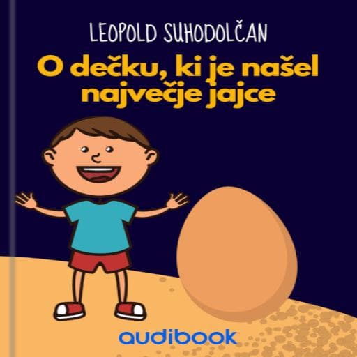 book cover for O dečku, ki je našel največje jajce