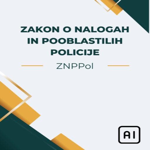 book cover for Zakon o nalogah in pooblastilih policije (ZNPPol)