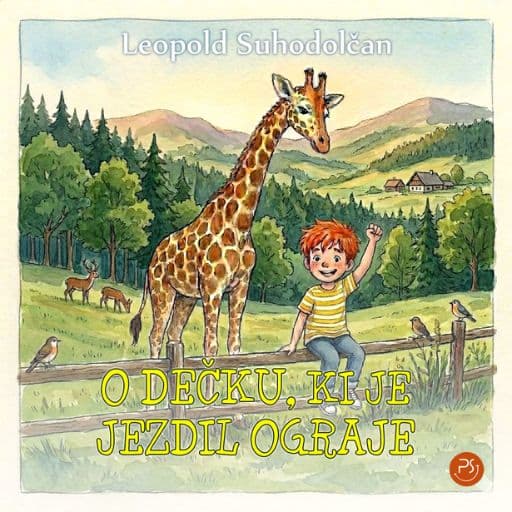 book cover for O dečku, ki je jezdil ograje