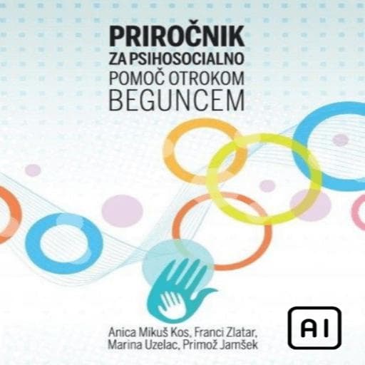book cover for Priročnik za psihosocialno pomoč beguncem