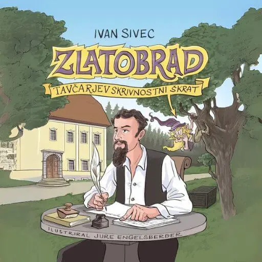 book cover for Zlatobrad, Tavčarjev skrivnostni škrat
