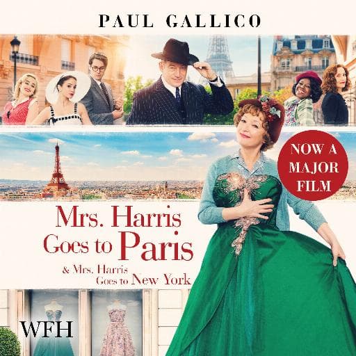 book cover for Mrs Harris Goes to Paris and Mrs Harris Goes to New York