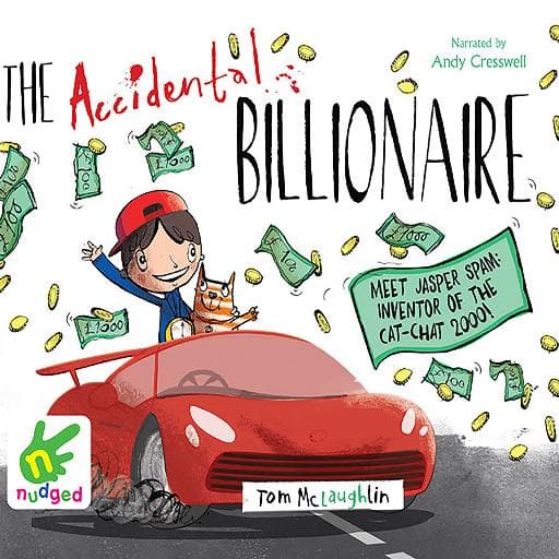 book cover for The Accidental Billionaire