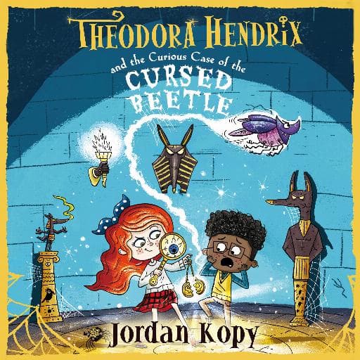 book cover for Theodora Hendrix and the Curious Case of the Cursed Beetle