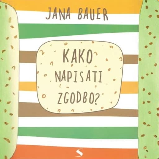 book cover for Kako napisati zgodbo