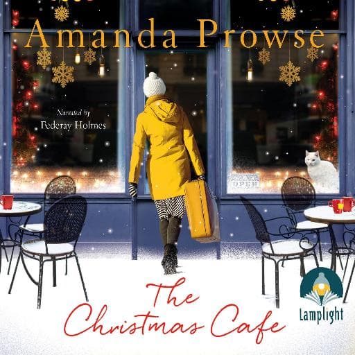 book cover for The Christmas Café