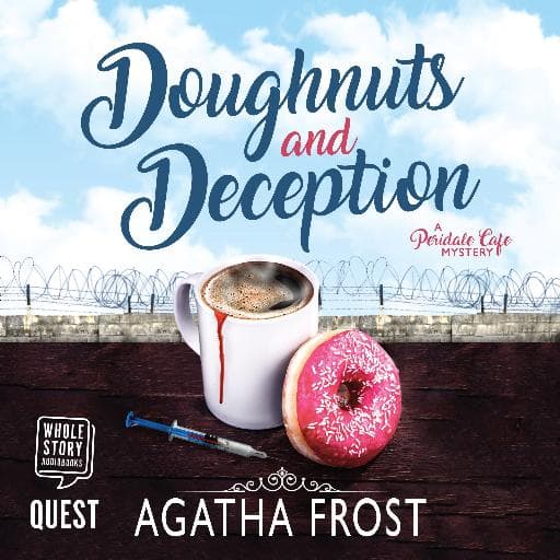book cover for Doughnuts and Deception