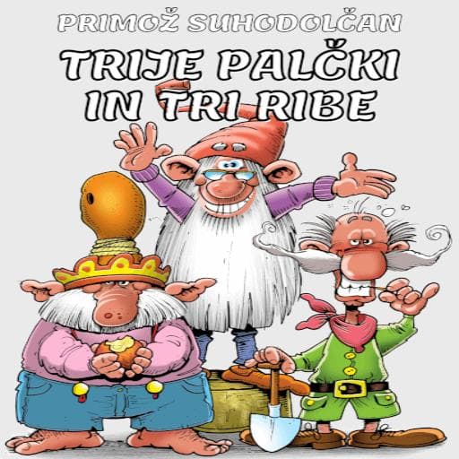 book cover for Trije palčki in tri ribe