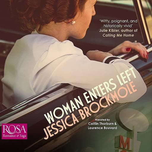book cover for Woman Enters Left