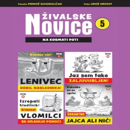 book cover for Živalske novice 5 (zbirka pravljic)