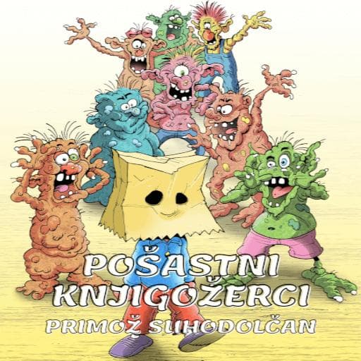 book cover for Pošastni knjigožerci