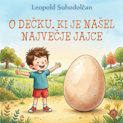 book cover for O dečku, ki je našel največje jajce