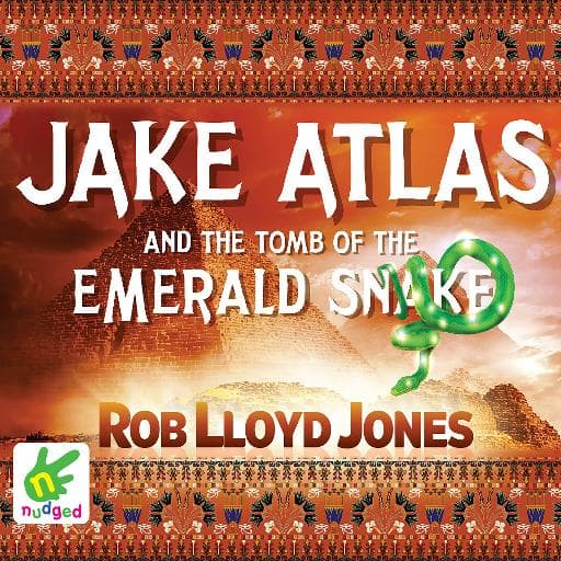 book cover for Jake Atlas and the Tomb of the Emerald Snake