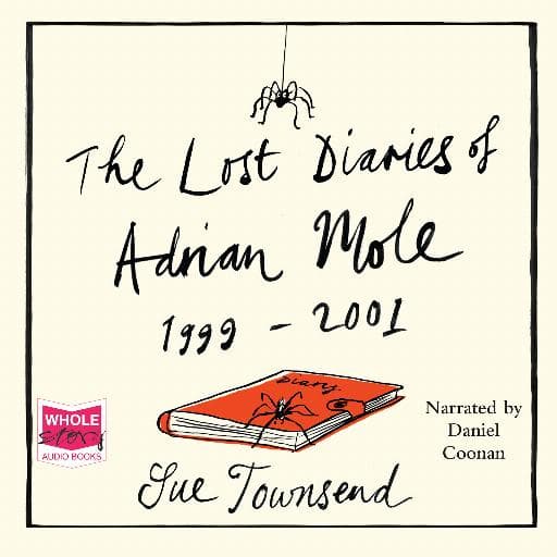 book cover for The Lost Diaries of Adrian Mole 1999-2001